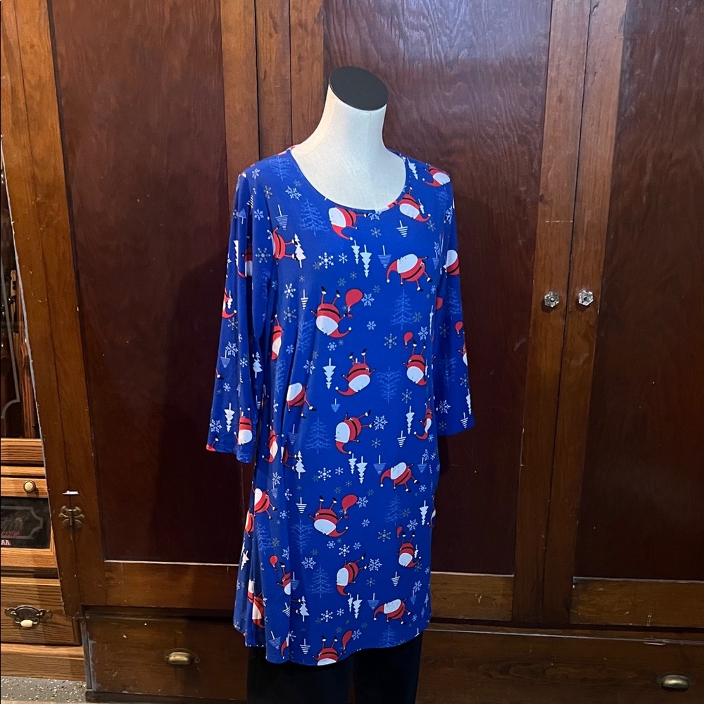St. John's Bay Blue Holiday Dress